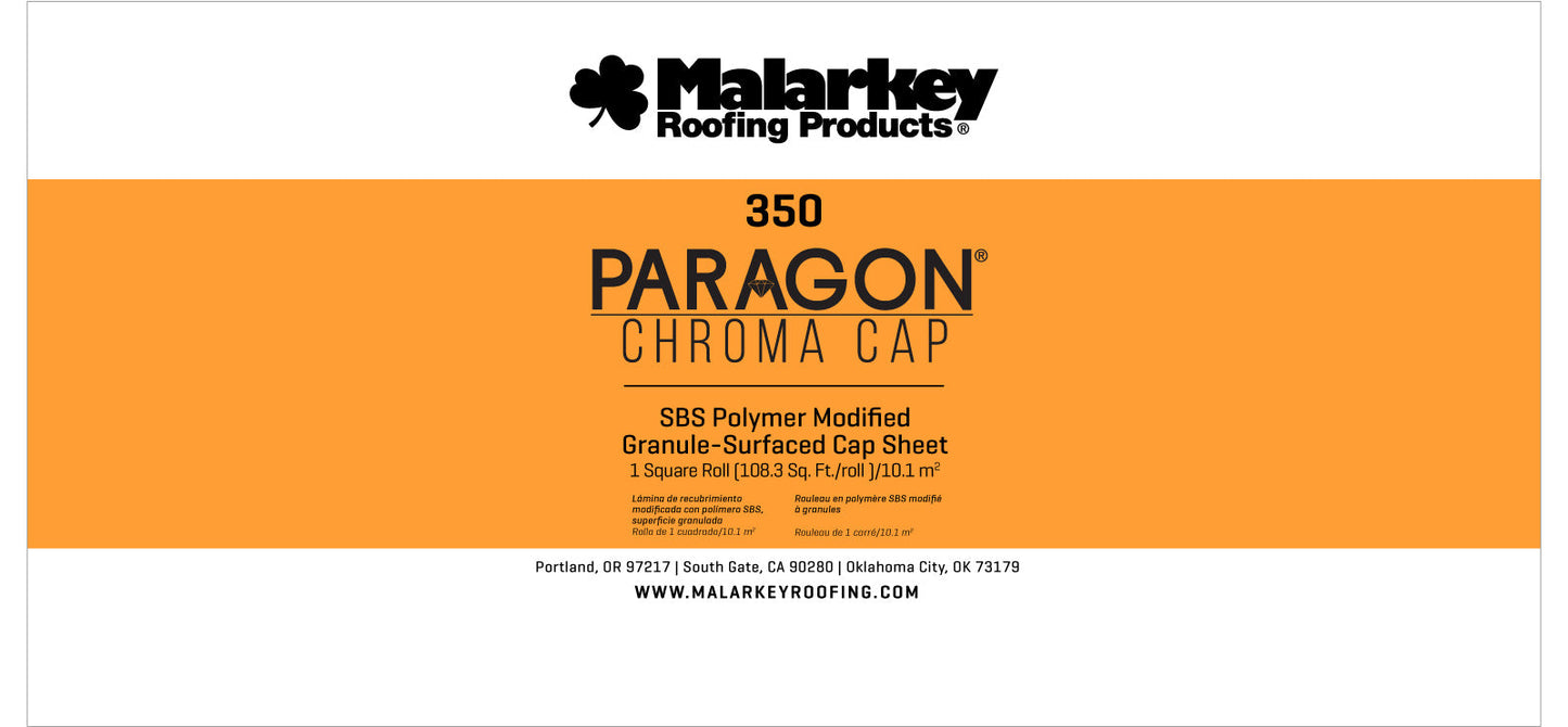Malarkey 350 Premium SBS Modified Bitumen Cap Sheet Roll, Weatherwood, 39-3/8 in. x 33 ft (1 Square/108.3 sq ft)