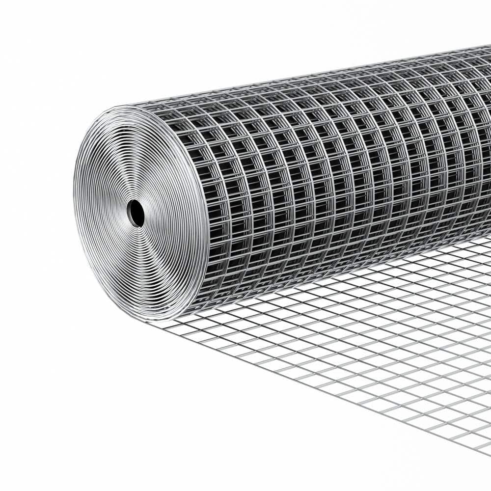 maocao hoom 1/2 inch Galvanised Wire Mesh Rolls, Chicken Coop Wire Mesh, Gopher Barrier Welded Wire Mesh Fence, Rat Fence