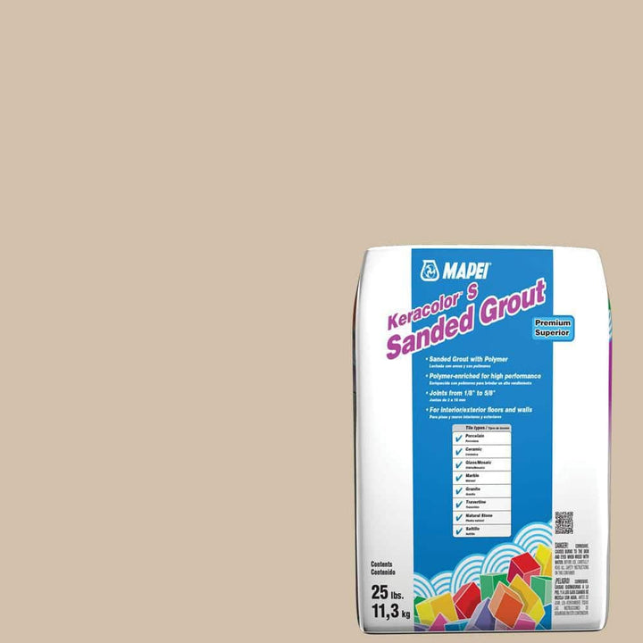 MAPEI Keracolor S Sanded Grout, 15 Bone — 25 lb