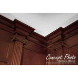 Ekena Millwork 3-5/8 in. x 94-1/2 in. x 3-1/4 in. Unfinished Wood Maple Acanthus Leaf Carved Crown Moulding