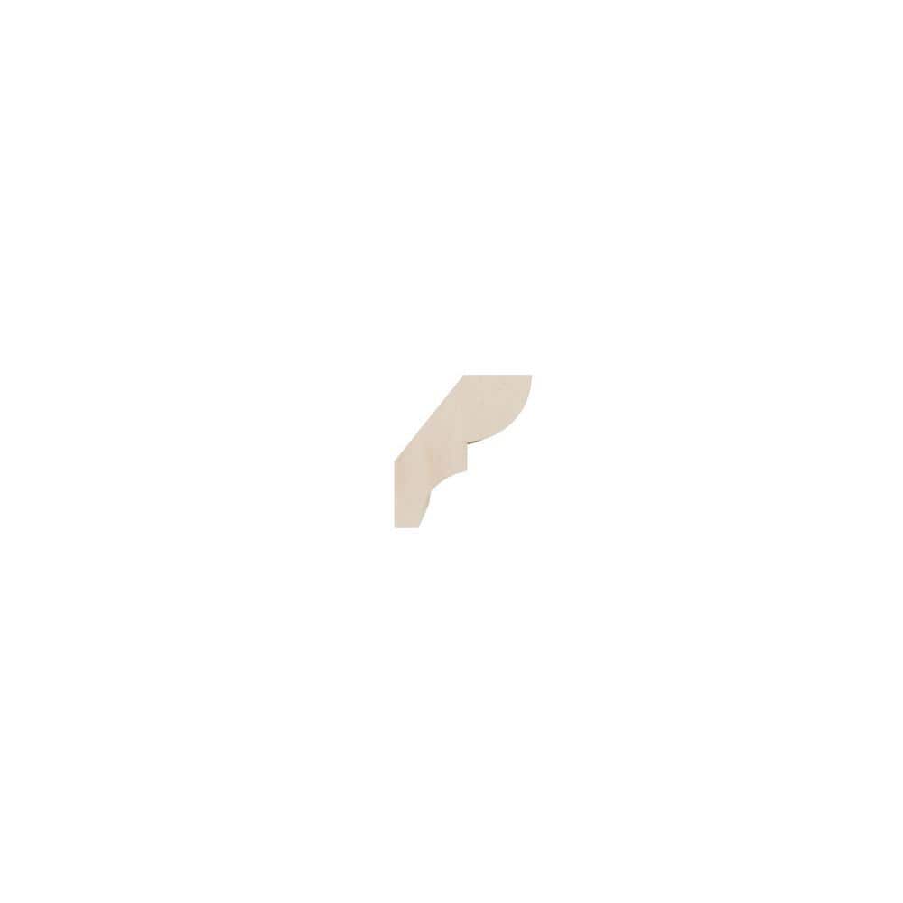 Ekena Millwork WM75 0.56 in. D x 1.63 in. W x 96 in. L Wood (Maple) Crown Molding