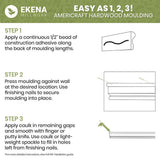 Ekena Millwork WM75 0.56 in. D x 1.63 in. W x 96 in. L Wood (Maple) Crown Molding