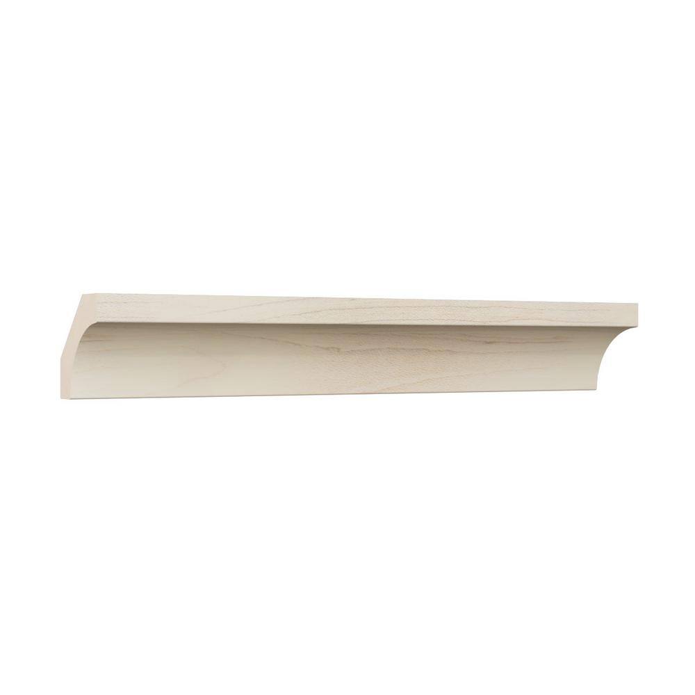 Ekena Millwork WM86 0.56 in. D x 1.63 in. W x 96 in. L Wood Maple Crown Moulding