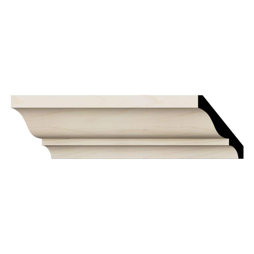 Ekena Millwork WM49 0.56 in. D x 3.63 in. W x 96 in. L Wood (Maple) Crown Molding