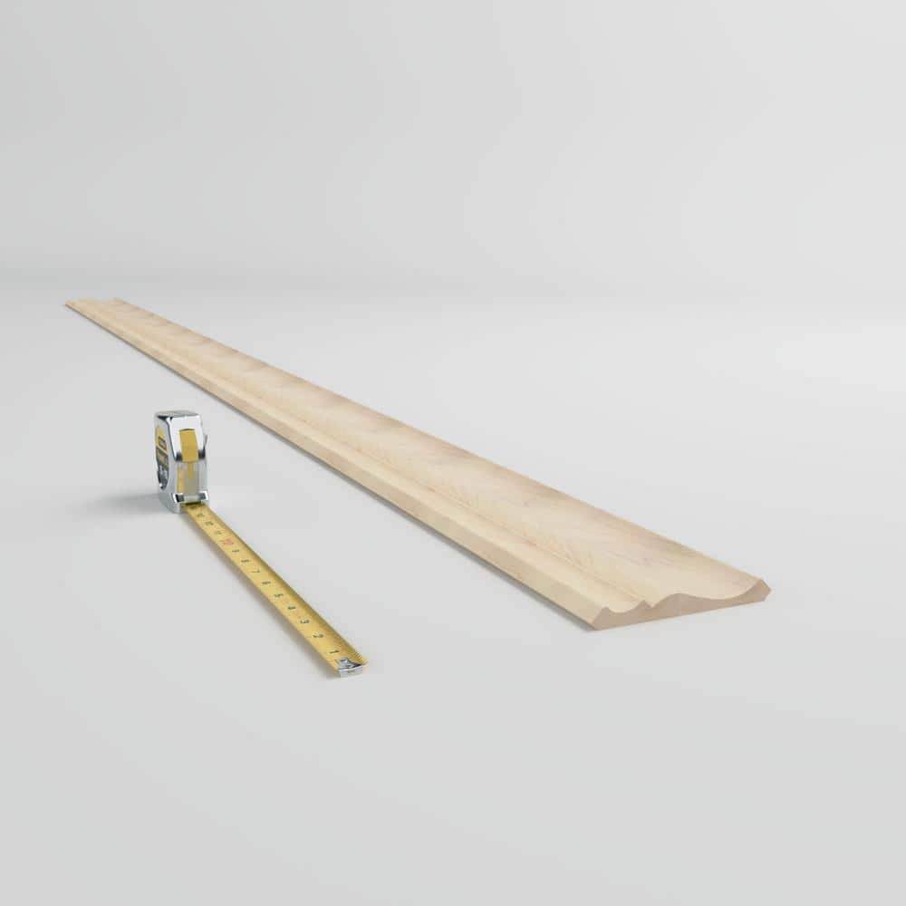 Ekena Millwork WM45 0.59 in. D x 5.25 in. W x 96 in. L Wood Maple Crown Moulding