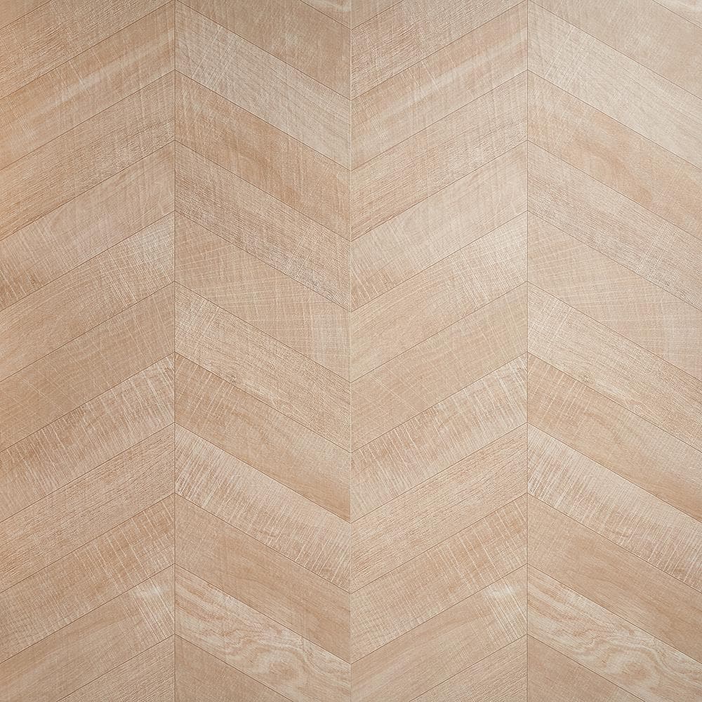 Montgomery Chevron Maple 24 in. x 48 in. Matte Porcelain Floor and Wall Tile (15.49 sq. ft./Case)