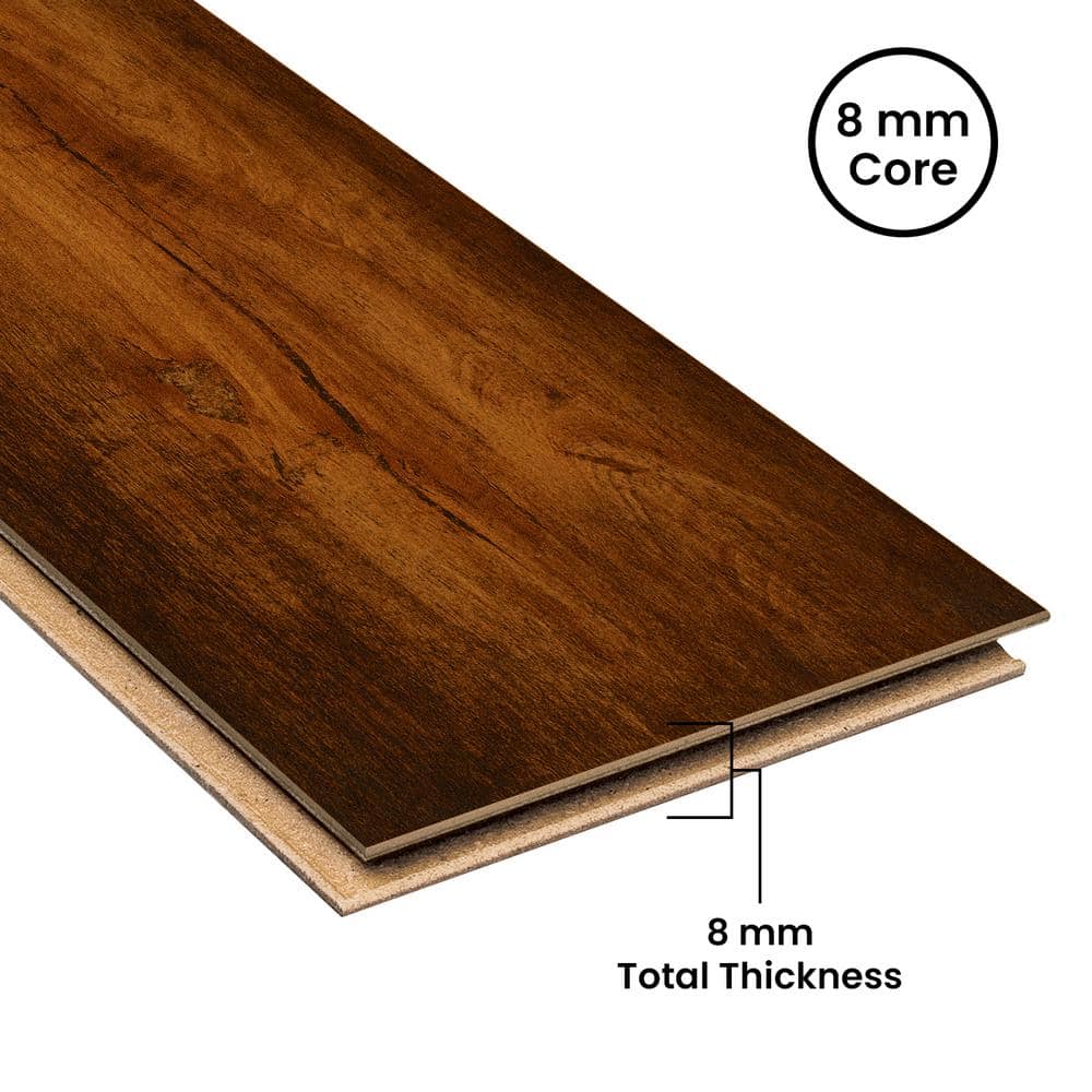 HOMELEGEND Maple Priya 8 mm T x 5.6 in. W Laminate Wood Flooring (18.7 sqft/case)