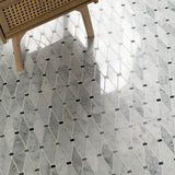 MSI Marbella Diamond 12 in. x 12 in. x 10mm Polished Marble Mesh-Mounted Mosaic Tile (10 sq. ft. / Case)