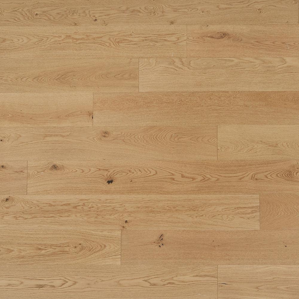 ASPEN FLOORING Marigold White Oak 9/16 in. T x 8.66 in. W Tongue and Groove Smooth Engineered Hardwood Flooring (31.25 sqft/case)