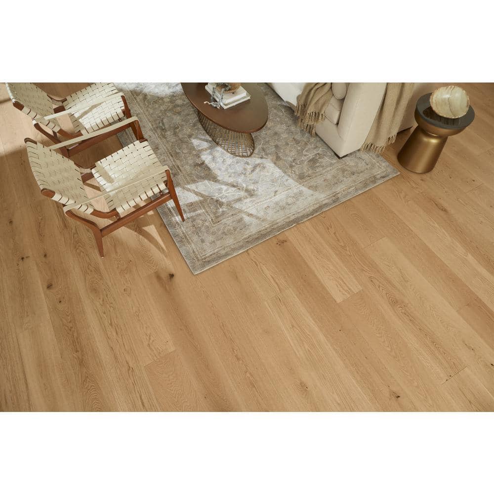 ASPEN FLOORING Marigold White Oak 9/16 in. T x 8.66 in. W Tongue and Groove Smooth Engineered Hardwood Flooring (1250 sqft/pallet)
