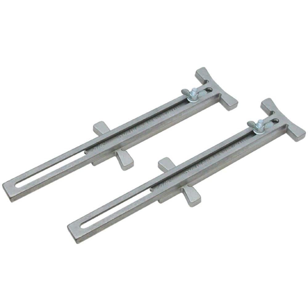 Marshalltown 4 in. to 12 in. Adjustable Aluminum Line Stretchers (Pair)