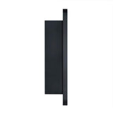 TEHOME Myriel 24 in. W x 24 in. H Surface Mount Round Metal Framed Bathroom Medicine Cabinet with Mirror in Black