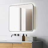 Altair Ostaria 36 in. W x 32 in. H Rectangular Aluminum Medicine Cabinet with Mirror