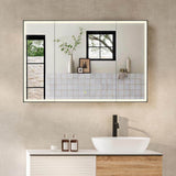Altair Fenice 48 in. W x 32 in. H Rectangular Aluminum Medicine Cabinet with Mirror
