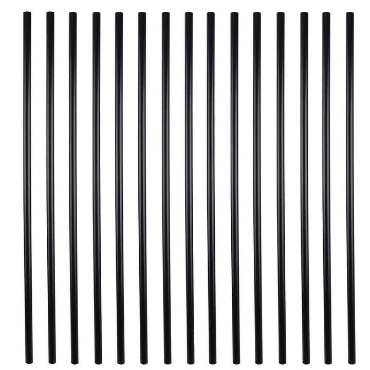 Angel Sar Matte Black Myard Classic 32 in. Hollow Round Iron Deck Balusters for Deck Railing Porch (50-Pack)