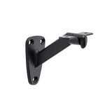 Angel Sar Matte Black Heavy-Duty Handrail Stair Brackets, Hand Rail Bracket for Stairways Handrail, Staircase Bracket (6-Pack)
