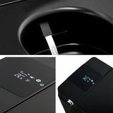 ANGELES HOME Matte Black Smart Toilet Bidet with Auto Open/Flushing & LED Display