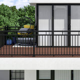 Barrette Outdoor Living VersaRail Aluminum 8 ft. Matte Black Triple Rail Topper