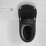 Boosicavelly Elongated Bidet Toilet 1.28 GPF Matte Black with Heated, Deodorizing, Soft Close