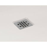 ShowerCast 60 in. x 30 in. Single Threshold Shower Pan in Matte Black with Square Chrome Shower Drain Cover Right Drain