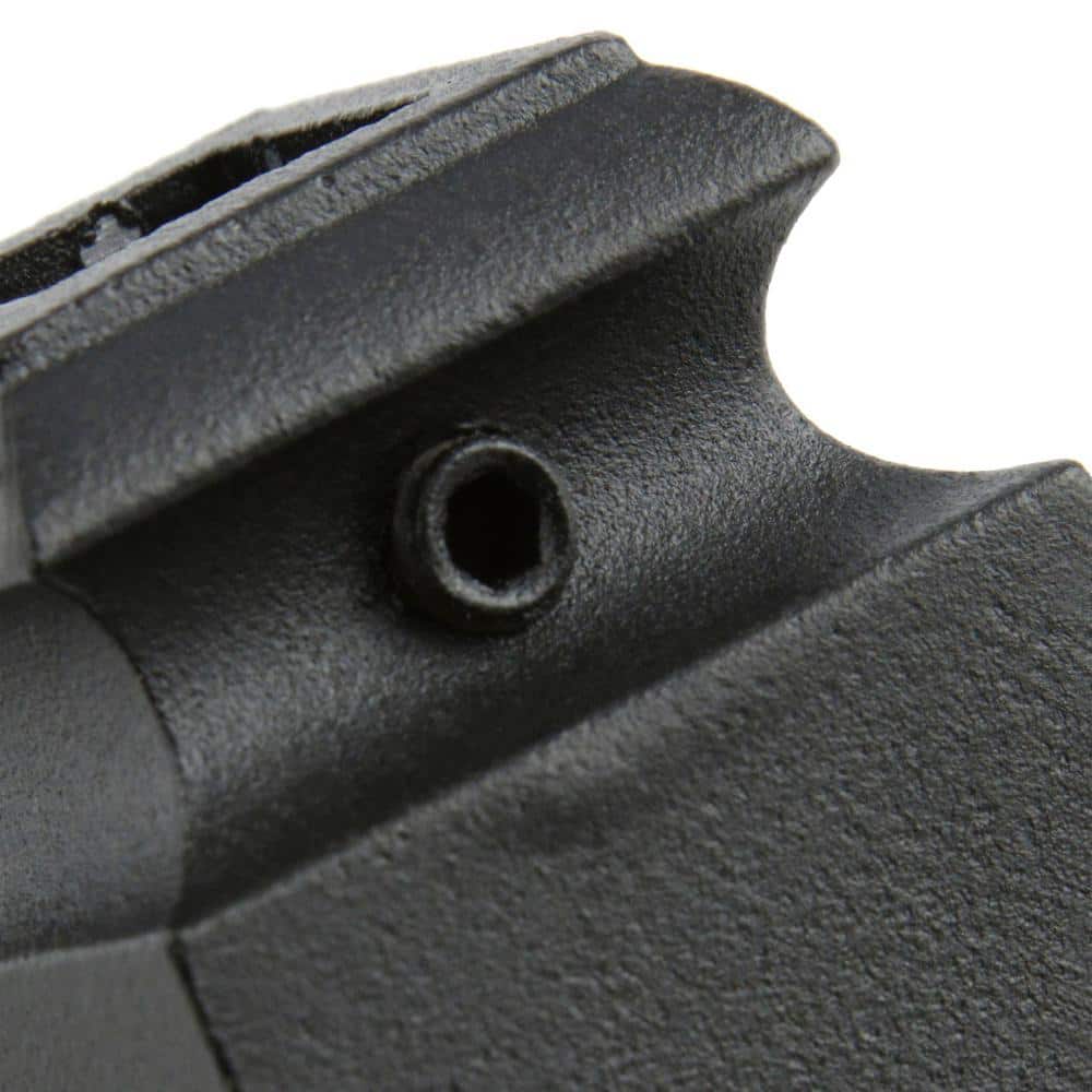 EVERMARK Stair Parts 1/2 in. Matte Black Angled Metal Baluster Shoe for Stair Remodel