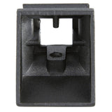EVERMARK Stair Parts 1/2 in. Matte Black Angled Metal Baluster Shoe for Stair Remodel