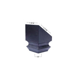 EVERMARK Stair Parts 1/2 in. Matte Black Slip N Grip Angle Shoe for Stair Remodel