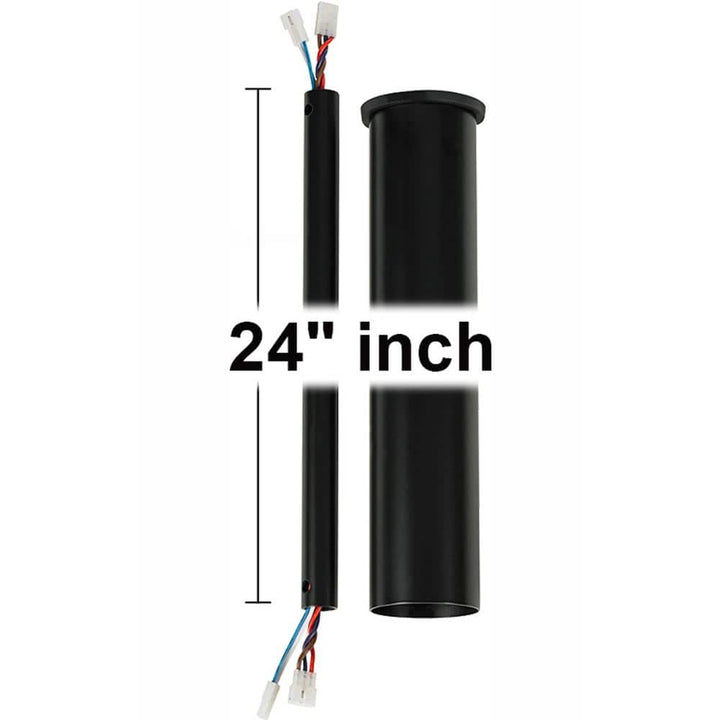 Minimalist 24 in. Matte Black Extension Downrod
