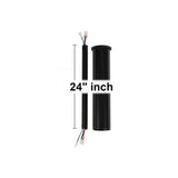 Minimalist 24 in. Matte Black Extension Downrod
