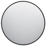 Glacier Bay 30 in. W x 30 in. H Round Matte Black Medicine Cabinet with Mirror