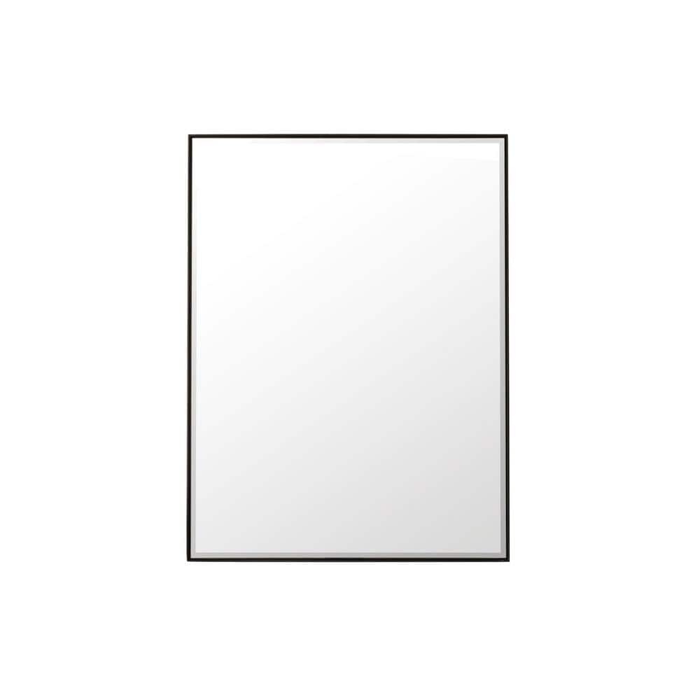 James Martin Vanities Rohe 30" x 40" Matte Black Rectangular Vanity Mirror