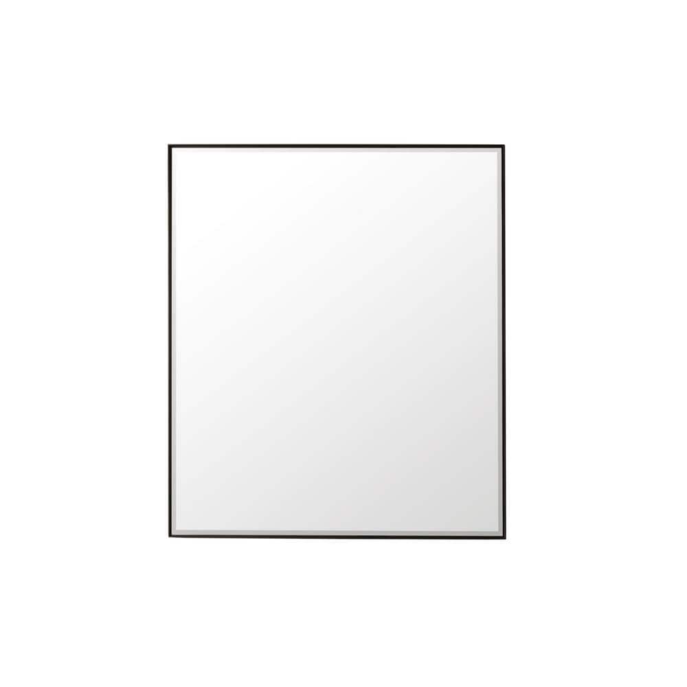 James Martin Vanities Rohe 36" x 42" Matte Black Rectangular Bathroom Vanity Mirror