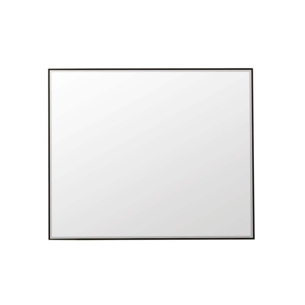 James Martin Vanities Rohe 48" x 40" Matte Black Rectangular Vanity Mirror