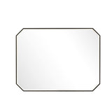 James Martin Vanities Rohe 30x40 Matte Black Rectangular Bathroom Vanity Mirror