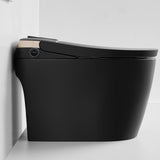 LORDEAR 1-Piece Smart Bidet Toilet with Digital Display in Matte Black