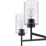 Progress Lighting Zombra 24 in. 5-Light Matte Black Chandelier