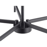 Progress Lighting Zombra 24 in. 5-Light Matte Black Chandelier