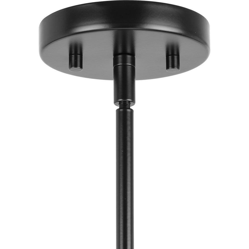 Progress Lighting Arya 8-Light Matte Black Luxe Linear Chandelier