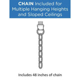 Progress Lighting Vertex Collection 5-Light Matte Black Etched White Contemporary Chandelier