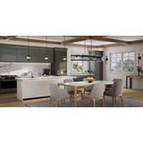 Progress Lighting Rivera 60-Watt 5-Light Matte Black Island Light with Textured Glass Shades