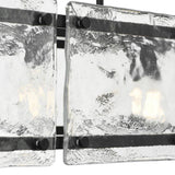 Progress Lighting Rivera 60-Watt 5-Light Matte Black Island Light with Textured Glass Shades