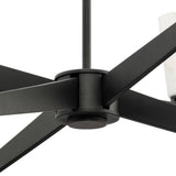Progress Lighting Tosca Collection 6-Light Matte Black Modern Luxe Chandelier