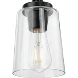 Progress Lighting Huntscroft Collection 34 in. 5-Light Matte Black Island Linear Chandelier for Bar, Kitchen and Dining Room