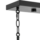 Progress Lighting Huntscroft Collection 34 in. 5-Light Matte Black Island Linear Chandelier for Bar, Kitchen and Dining Room