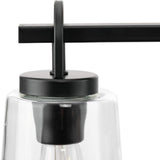 Progress Lighting Huntscroft Collection 34 in. 5-Light Matte Black Island Linear Chandelier for Bar, Kitchen and Dining Room