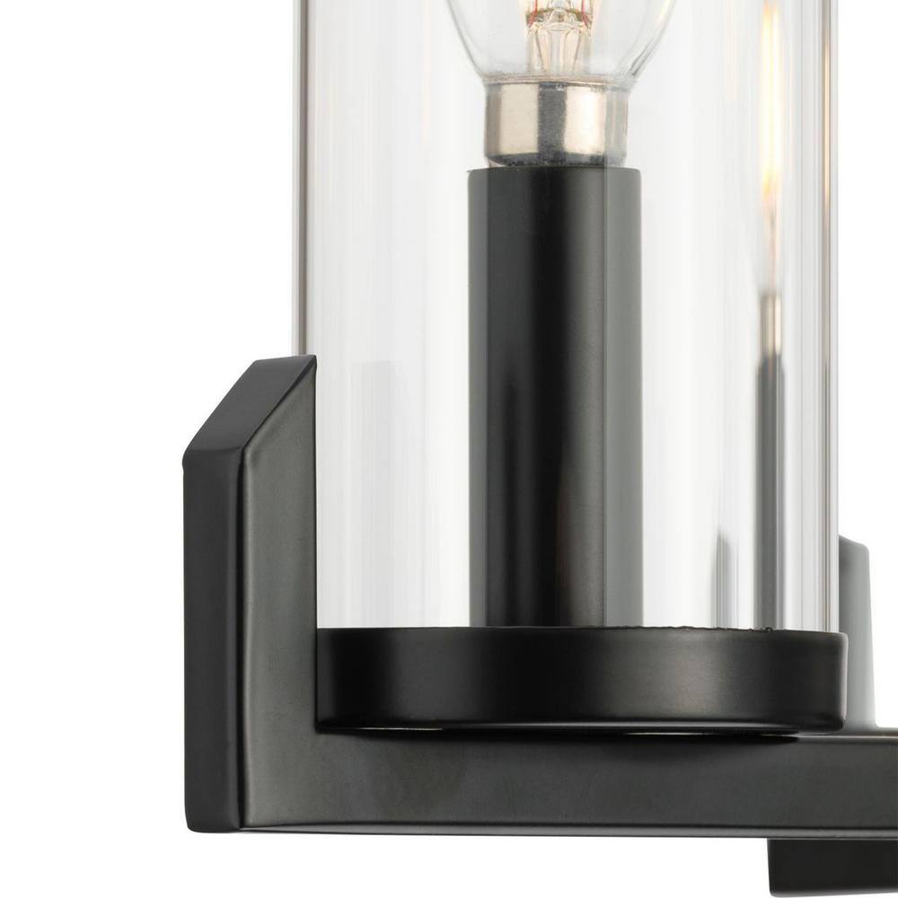 Progress Lighting Pellum Collection 25 in. 5-Light Matte Black Modern Traditional Chandelier for Dining Room