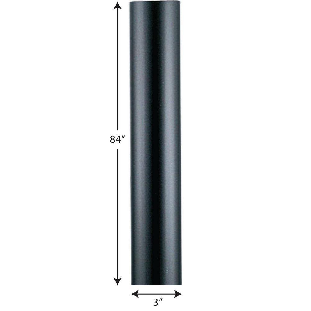 Progress Lighting Black 7 ft. Exterior Lamp Post