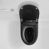 Staykiwi Matte Black Elongated Bidet Toilet 1.28 GPF with Adjustable Sprayer, Deodorizing, Soft Close