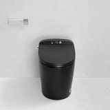 Staykiwi Matte Black Elongated Bidet Toilet 1.28 GPF with Adjustable Sprayer, Deodorizing, Soft Close