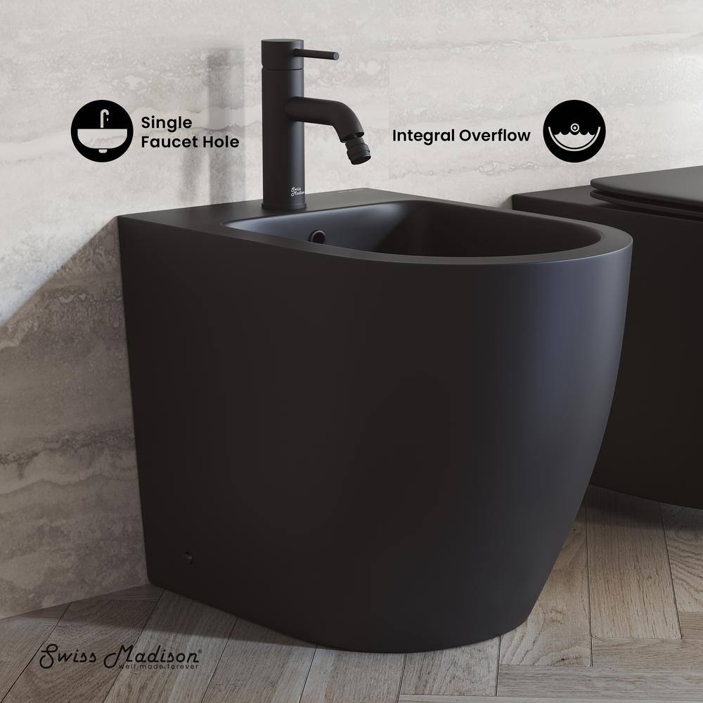 Swiss Madison St. Tropez Elongated Bidet in Matte Black
